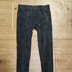 **Free w/Bundle** George Grey Stone Wash Leggings Size L/XL